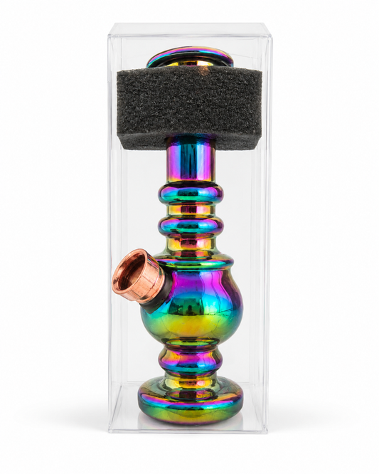 Champ High Mini Glass Rainbow Bong – 12.5 cm