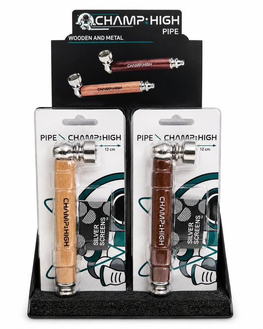 CHAMP HIGH Wooden & Metal Pipes – 12 cm