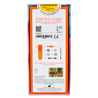 veazy orange back packaging